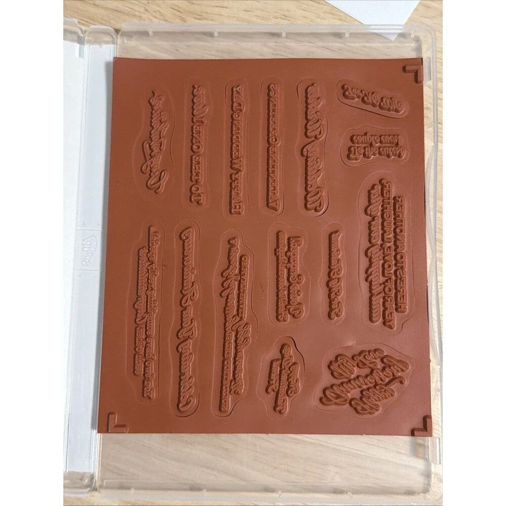 Stampin Up Cling Mount Stamp Set ~ Love & Happiness Wedding Anniversary engage